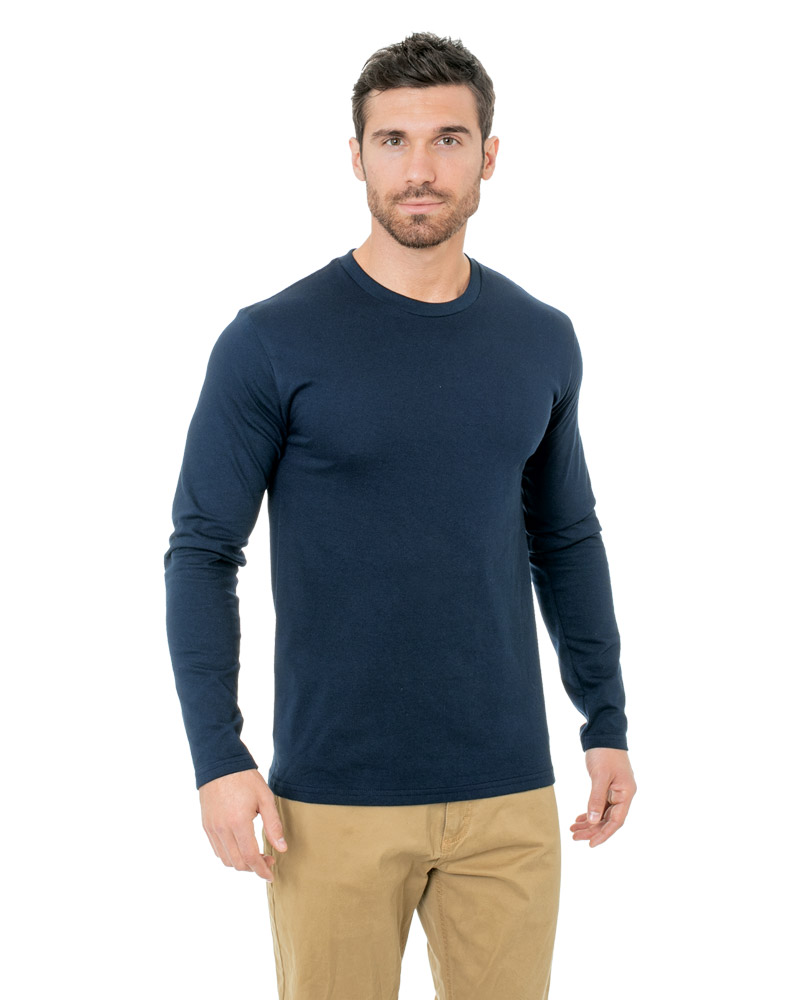Bayside 5550 FINE JERSEY LONG SLEEVE CREW