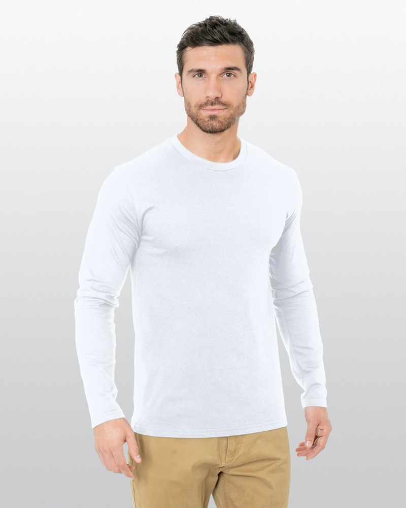 Bayside 5550 FINE JERSEY LONG SLEEVE CREW