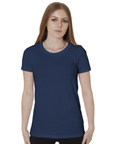 Bayside 5850 Made In USA Women's Fine Jersey Crew