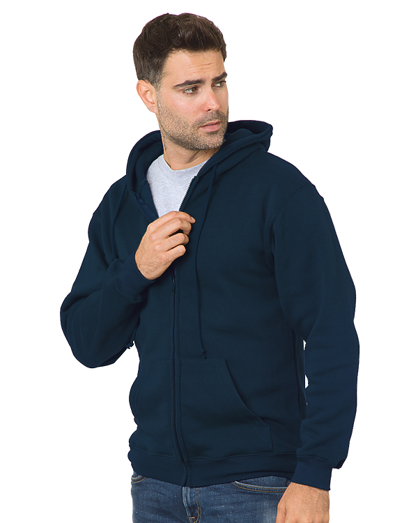 Bayside 900 Made In USA Unisex Full Zip Hoodie