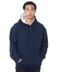 Bayside 930 USA Made Super Heavy 17oz. Thermal Lined Hooded Pullover Fleece
