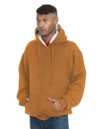 Bayside 940 USA Made Super Heavy 17oz. Thermal Lined Hooded Full Zip Fleece