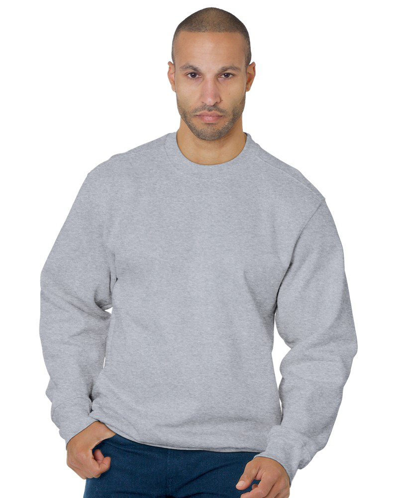 Bayside 1102 Heavyweight Unisex Crewneck Fleece – Made in USA