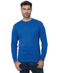 Bayside 3055 Union Made Heavyweight Long Sleeve Pocket T-Shirt