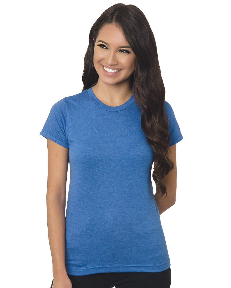 Bayside 4990 Made In USA Junior Fine Jersey Crew