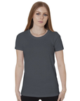 Bayside 5850 Made In USA Women's Fine Jersey Crew