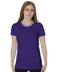 Bayside 5850 Made In USA Women's Fine Jersey Crew