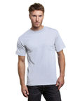 Bayside 7100 USA Made Heavyweight Pocket T-Shirt 100% Cotton