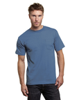Bayside 7100 USA Made Heavyweight Pocket T-Shirt 100% Cotton