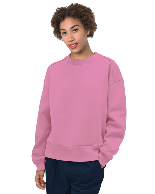 Bayside 7702 Made In USA Wome's Crewneck Fleece