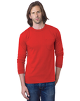 Bayside 8100 USA Made Heavyweight Long Sleeve Pocket T-Shirt