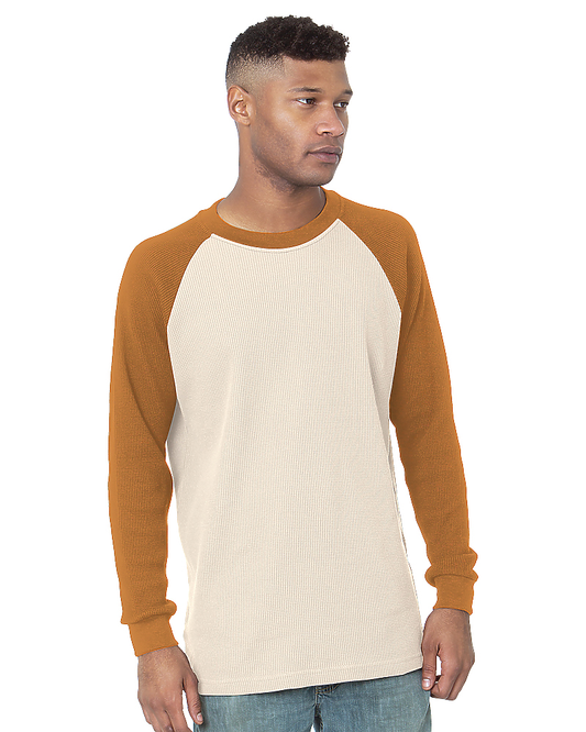 Bayside 8211 Made In USA Thermal Raglan