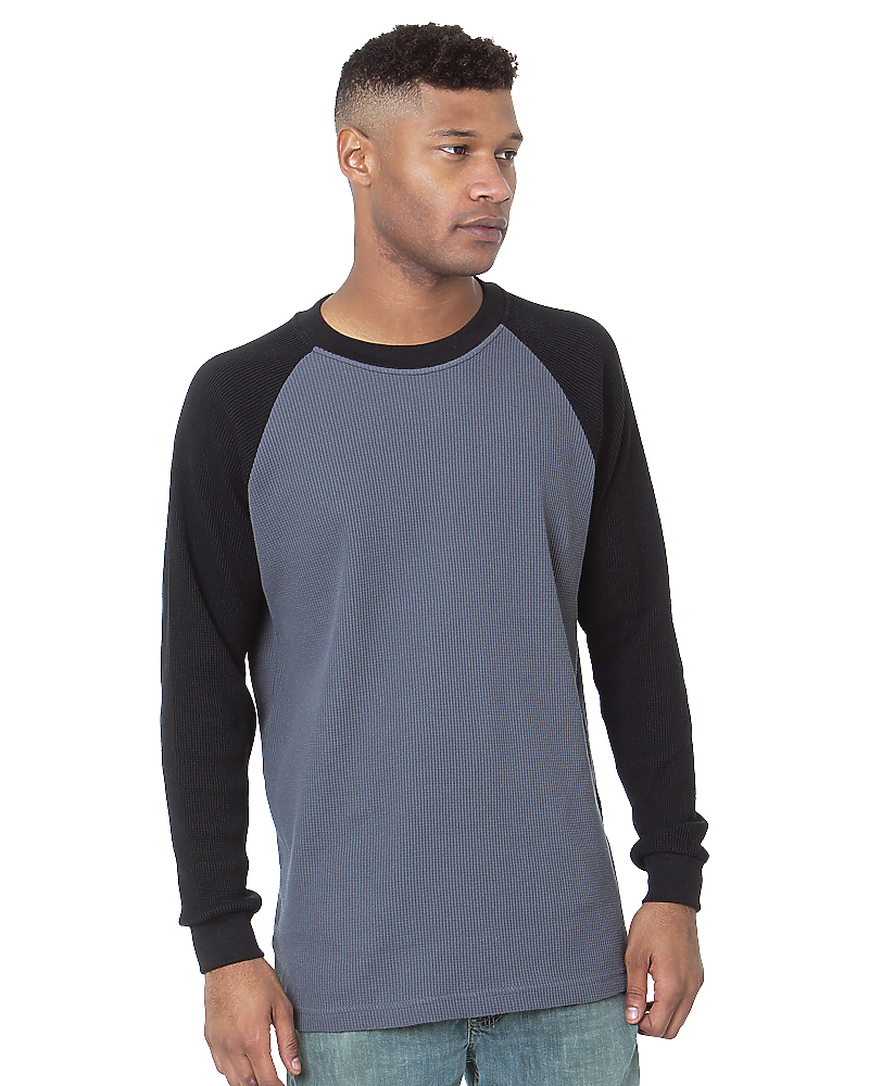 Bayside 8211 Made In USA Thermal Raglan