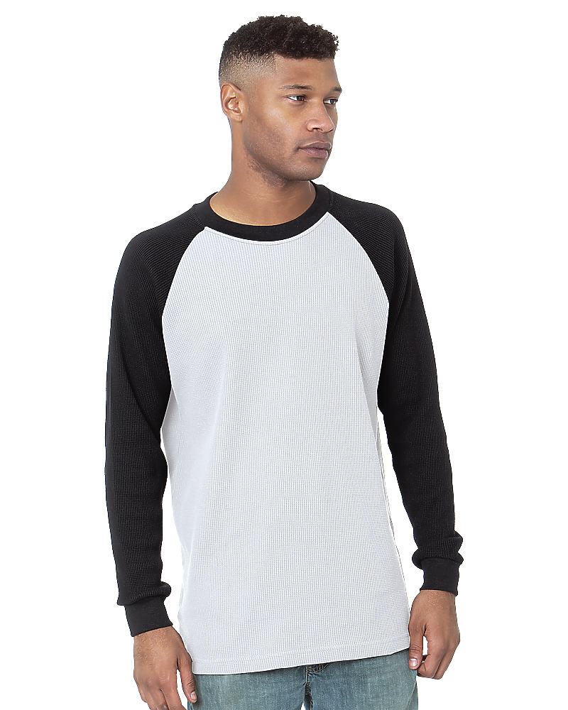 Bayside 8211 Made In USA Thermal Raglan