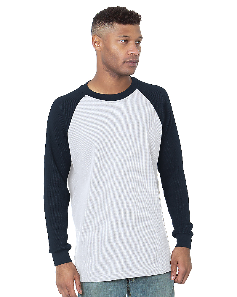 Bayside 8211 Made In USA Thermal Raglan