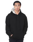 Bayside 930 USA Made Super Heavy 17oz. Thermal Lined Hooded Pullover Fleece