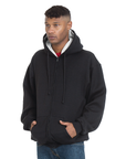 Bayside 940 USA Made Super Heavy 17oz. Thermal Lined Hooded Full Zip Fleece