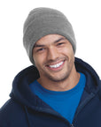 Bayside 3825 USA Made Unisex 12" Knit Cuff Beanie