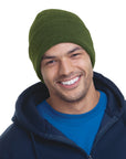 Bayside 3825 USA Made Unisex 12" Knit Cuff Beanie