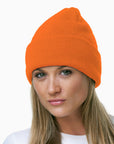 Bayside 3825 USA Made Unisex 12" Knit Cuff Beanie