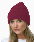 Bayside 3825 USA Made Unisex 12" Knit Cuff Beanie
