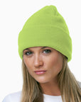Bayside 3825 USA Made Unisex 12" Knit Cuff Beanie